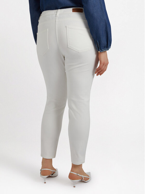 Fiorella Rubino Fiorella Rubino Pantaloni di tessuto P720T004861N011 Bianco Skin Fit