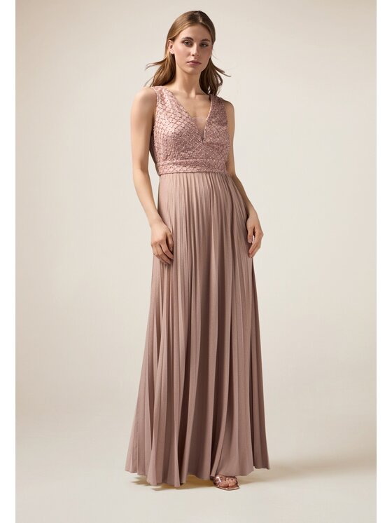 Oltre Oltre Sukienka wieczorowa 7416J000836N006 Różowy A-Line Fit