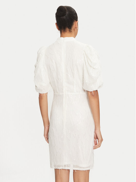 YAS YAS Φόρεμα κοκτέιλ Elza 26035567 Εκρού Regular Fit