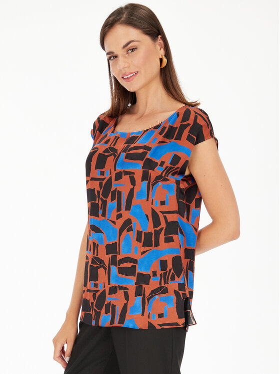 Potis & Verso Potis & Verso Bluzka Milana Kolorowy Regular Fit