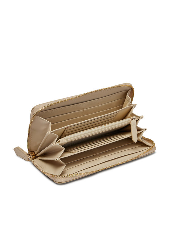 Valentino Valentino Голям дамски портфейл Divina VPS1R4155G Бежов