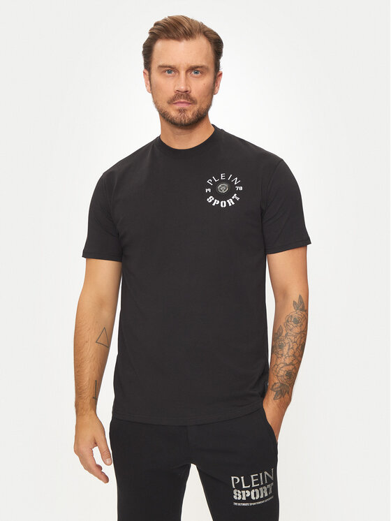 Plein Sport T-shirt AADC MTK7940 STE001N Crna Regular Fit