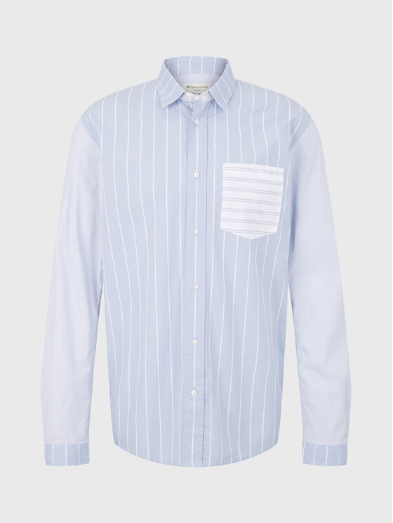 Tom Tailor Denim Tom Tailor Denim Koszula 1032372 Błękitny Relaxed Fit
