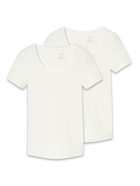 SCHIESSER SCHIESSER Podkoszulek 28948 Biały Stretch Fit