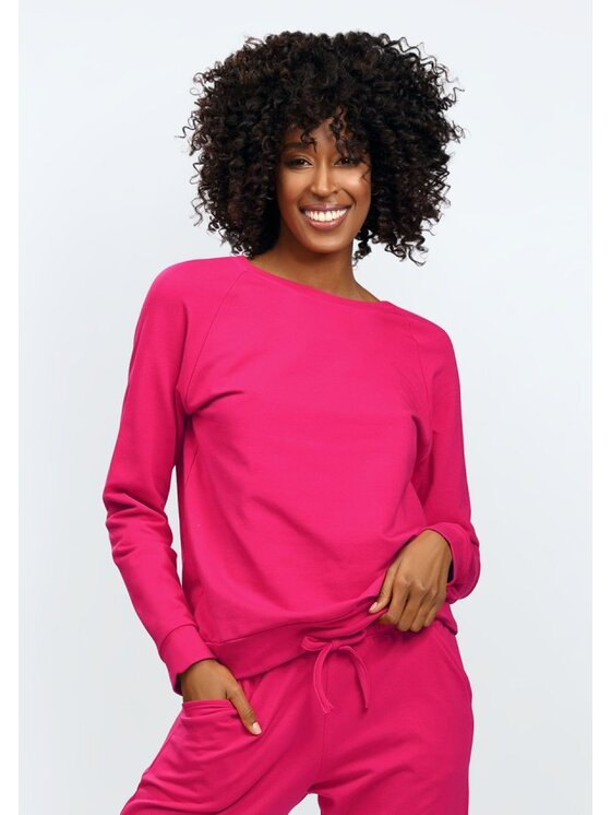 DKaren Sport DKaren Sport Bluza Wenezja Czerwony Slim Fit