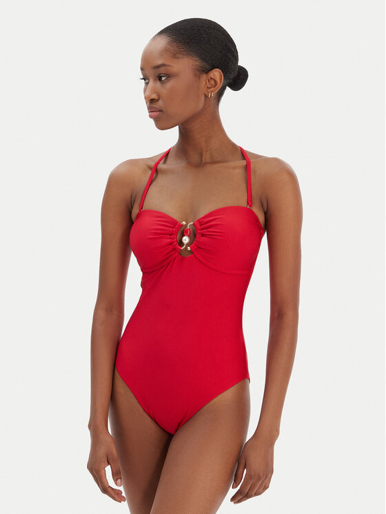 Seafolly Seafolly Costum de baie Palermo 11180-217 Roșu