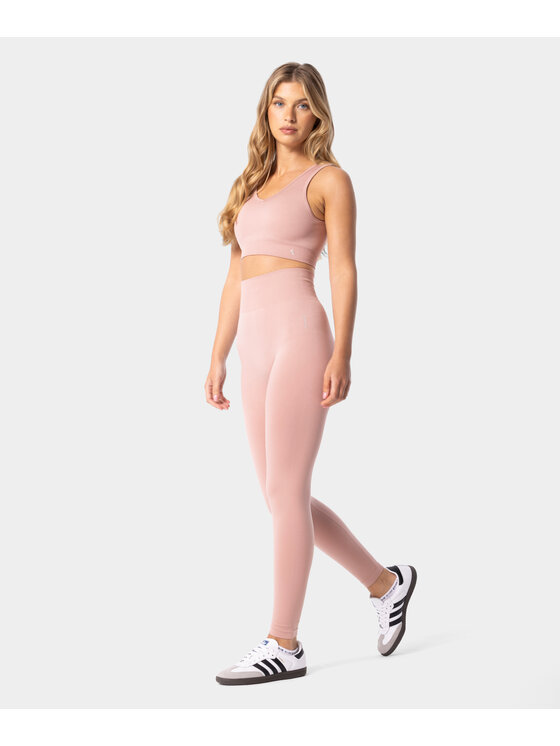 Carpatree Carpatree Legginsy Simply Leggings Różowy Fitted Fit
