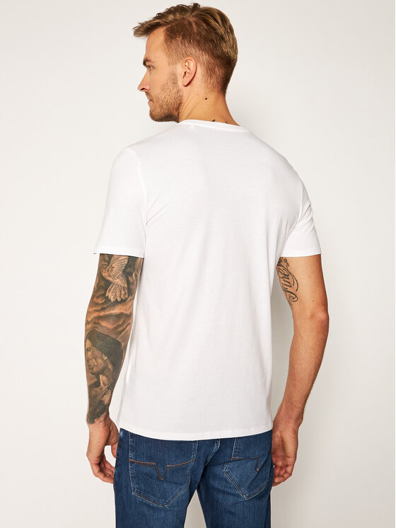 Guess Guess Tričko Monster M0YI48 I3Z00 Biela Slim Fit