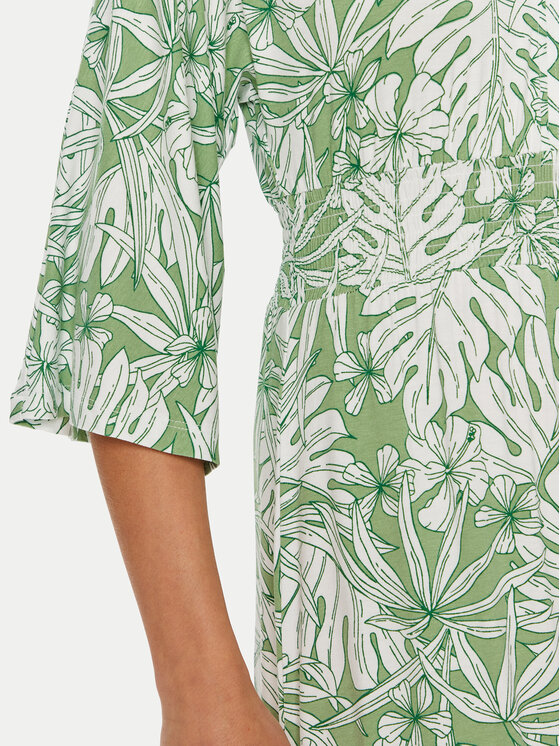 Olsen Olsen Лятна рокля 13001786 Зелен Relaxed Fit