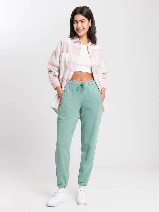Cross Jeans Cross Jeans Spodnie dresowe 80113-620 Zielony