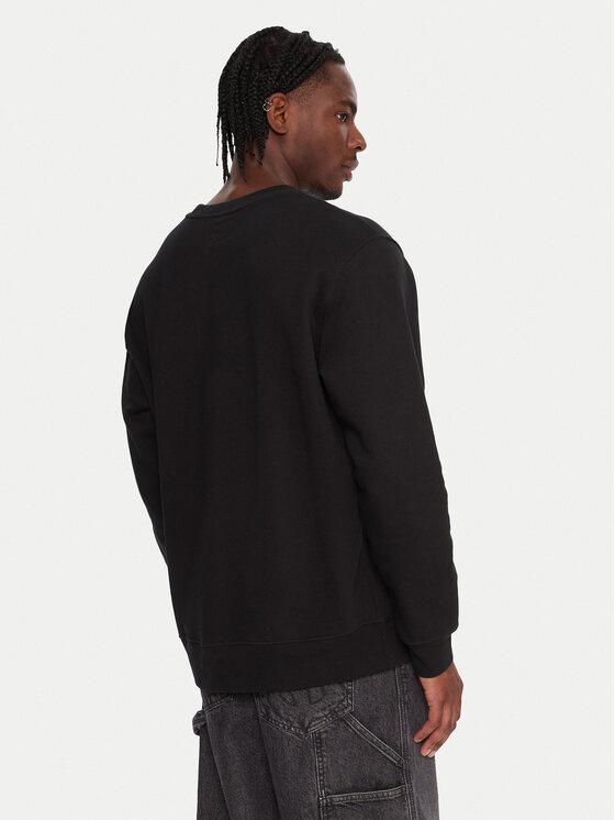 DC DC Felpa Varsity EDYFT03547 Nero Regular Fit