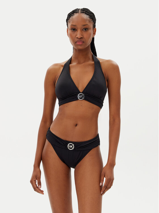 MICHAEL Michael Kors MICHAEL Michael Kors Bikini partea de jos MM7M842 Negru