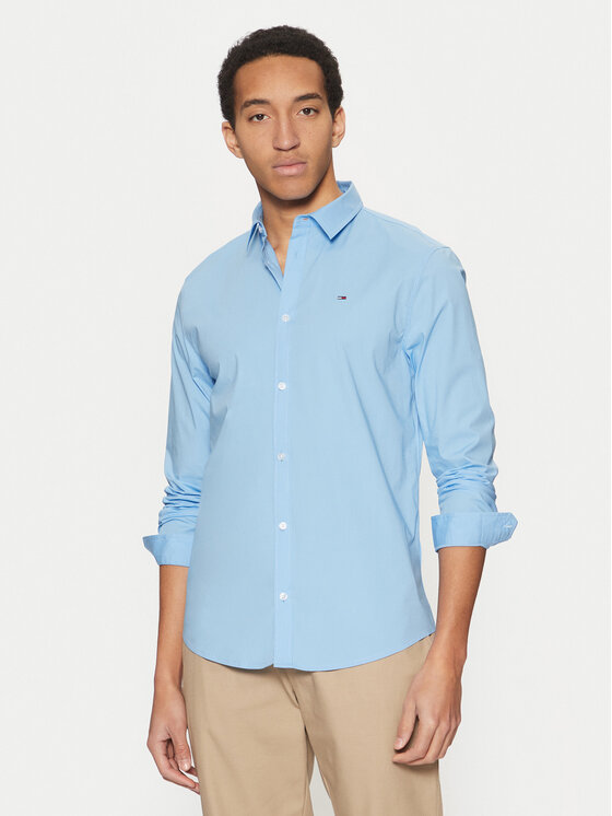 Tommy Jeans Tommy Jeans Cămașă Original DM0DM04405 Albastru Slim Fit