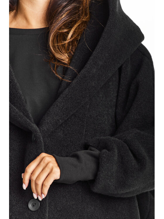 Awama Awama Cappotto A681 Nero Basic Fit