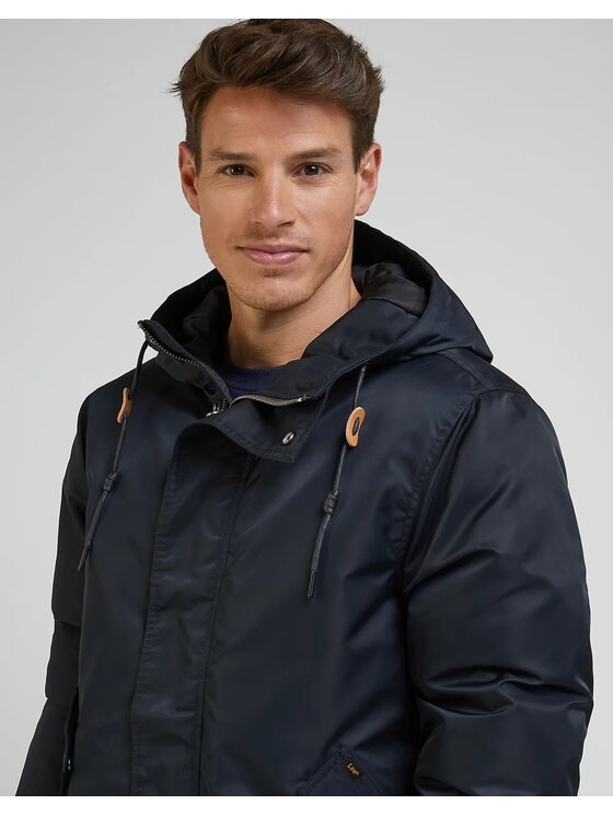 Lee Lee Kurtka zimowa PARKA Czarny Regular Fit