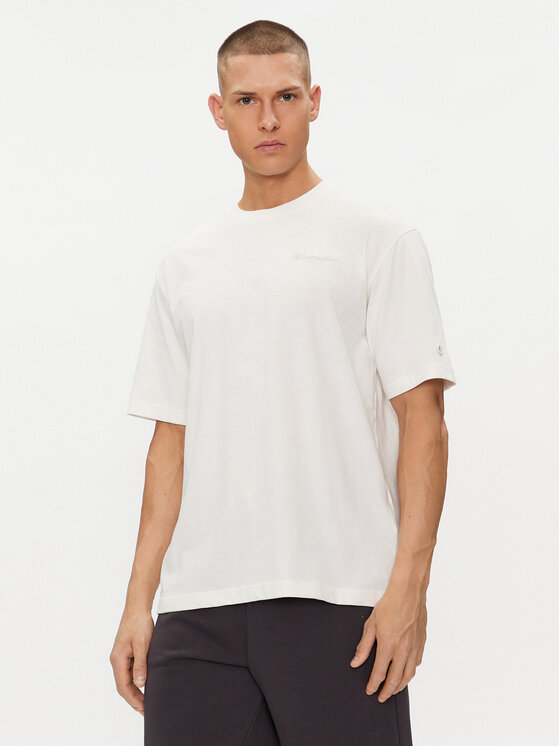 Champion T-krekls 219787 Balts Regular Fit