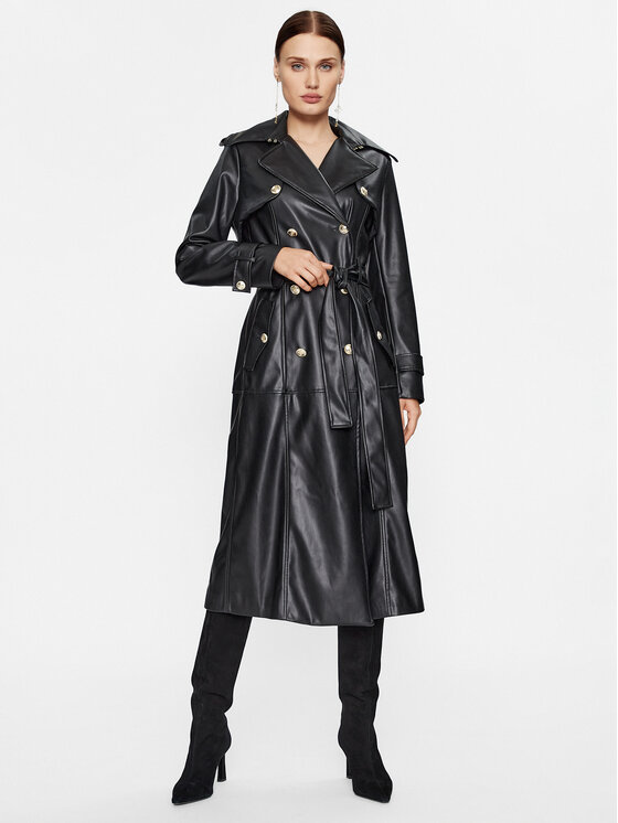 Babylon Babylon Prijelazni kaput T_EL0200 Crna Regular Fit