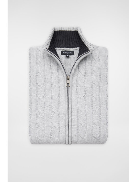 Próchnik Próchnik Kardigan PM9 SW073224000036 Szary Regular Fit