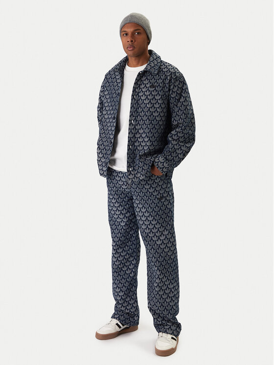 adidas adidas cămașă de blugi Monogram KD0397 Albastru Loose Fit