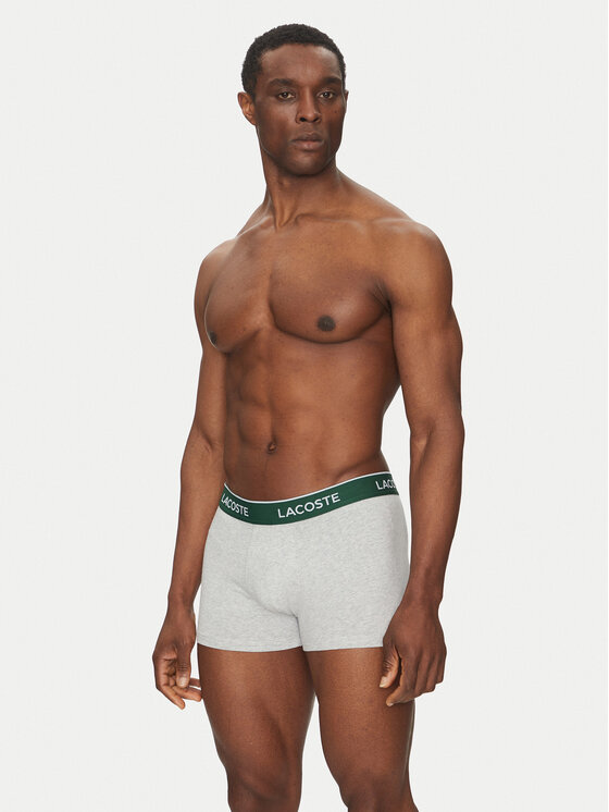 Lacoste Lacoste Set od 3 para bokserica 5H1297 Siva