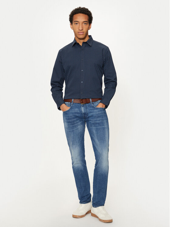 U.S. Polo Assn. U.S. Polo Assn. Košulja MUP2852 Tamnoplava Slim Fit