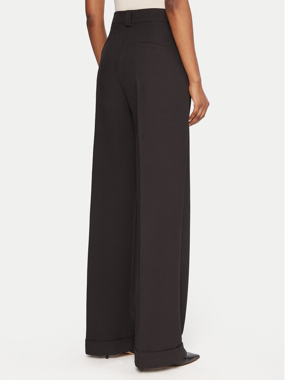 Maryley Maryley Bavlnené nohavice 25IB563/43NE Čierna Regular Fit
