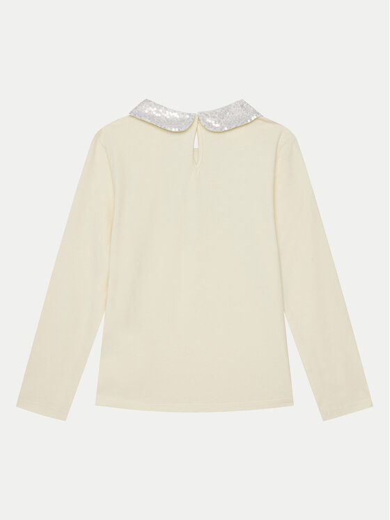 United Colors Of Benetton United Colors Of Benetton Blúz 3Q8DG10H2 Ekru Regular Fit