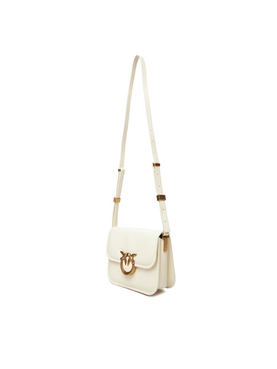 PINKO PINKO Rankinė Love Box Bag Fl Mini PE 25 PLTT 104297 A26J Écru