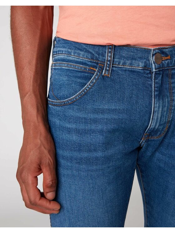 Wrangler Wrangler Jeansy BRYSON Niebieski Skinny Fit