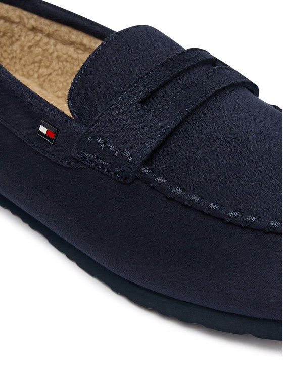 Tommy Hilfiger Tommy Hilfiger Kapcie Hilfiger Driver House Shoe FM0FM06012 Granatowy