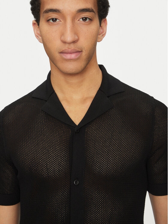 Calvin Klein Swimwear Calvin Klein Swimwear Camicia KM0KM01087 Nero Regular Fit