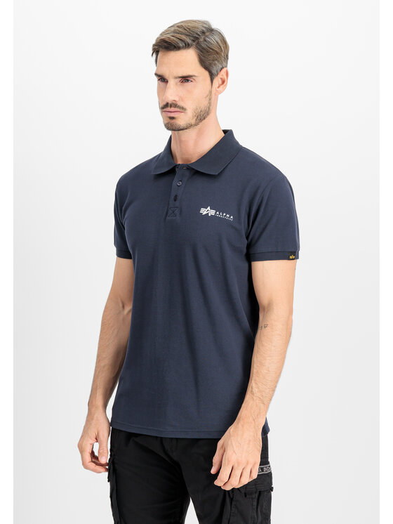 Alpha Industries Alpha Industries Tričko AI.106600-07-XXL Tmavomodrá Basic Fit