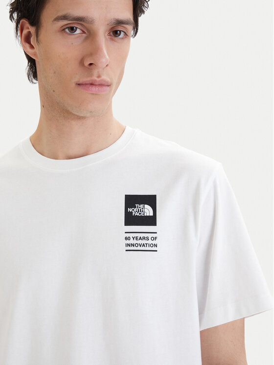 The North Face The North Face Tricou Icon Celebration NF0A8GAS Alb Regular Fit