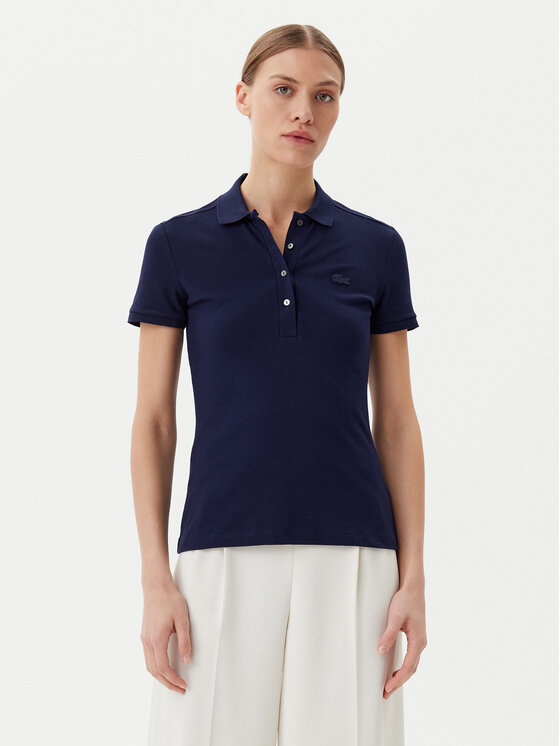 Lacoste Damskie Polo, rozmiar 40, Grantowe, PF5462