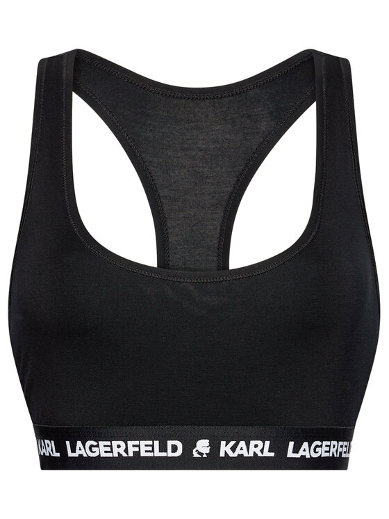 KARL LAGERFELD KARL LAGERFELD Σουτιέν τοπ Logo 211W2102 Μαύρο