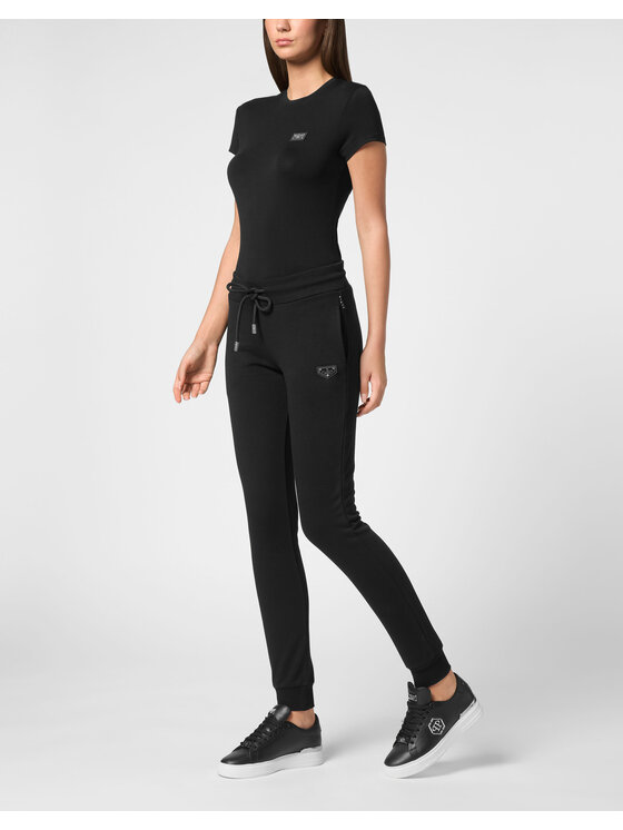 PHILIPP PLEIN PHILIPP PLEIN Joggers kalhoty 9545 Černá Regular Fit
