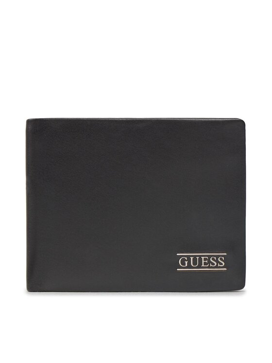 Guess Portafoglio grande da uomo New Boston R Slg SMNEBR LEA20 Nero