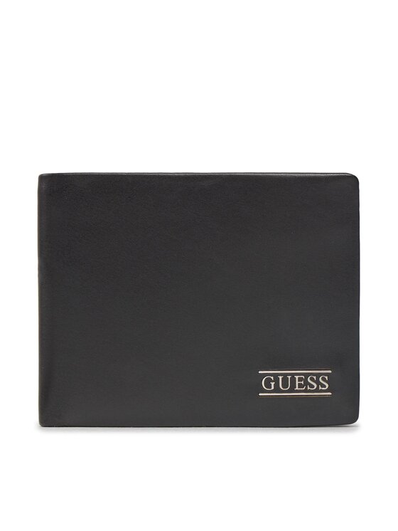 Guess Guess Велике Чоловіче Портмоне New Boston R Slg SMNEBR LEA20 Чорний
