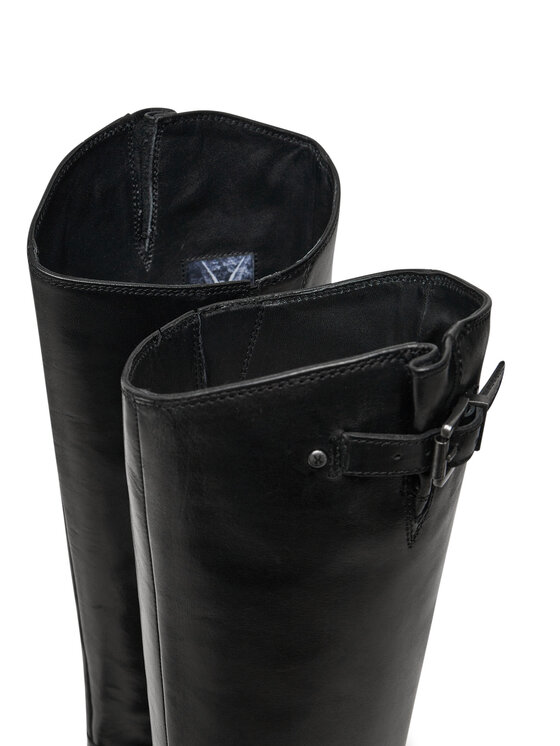 Bronx Bronx Cizme lungi riding Fe-Lise 14331-A Negru