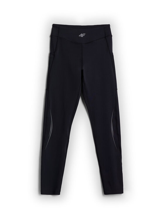 4F 4F Legíny RUNNING Černá Slim Fit
