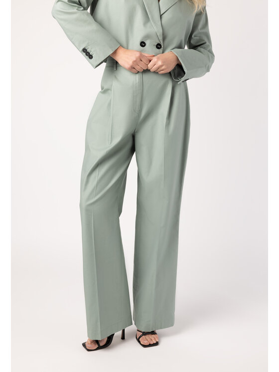 LAURELLA LAURELLA Spodnie damskie Laurella 3UL024901 Zielony Regular Fit