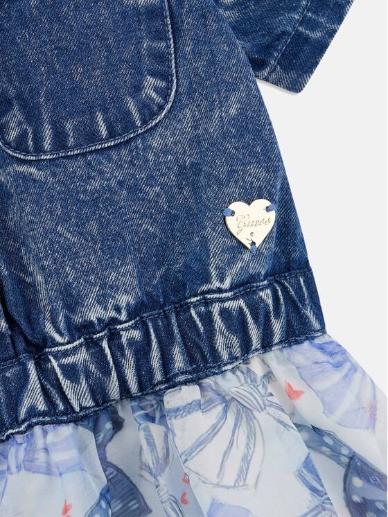 Guess Kids Guess Kids Sukienka codzienna 180110 Kolorowy Classic Fit