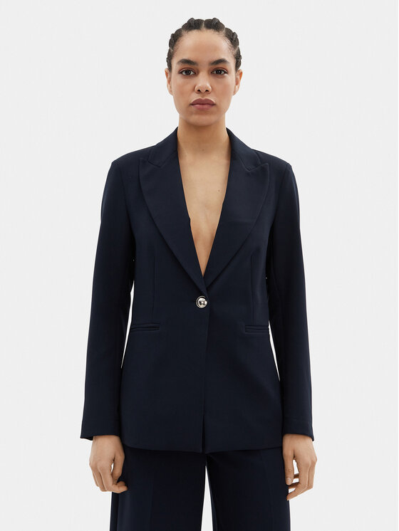 Maryley Maryley Švarkas 24EB187/43BL Tamsiai mėlyna Regular Fit