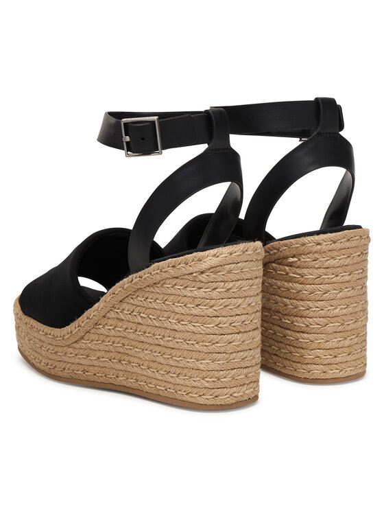 Calvin Klein Calvin Klein Espadrilky Wedge Espad 70 Neopr Mg HW0HW03014 Čierna