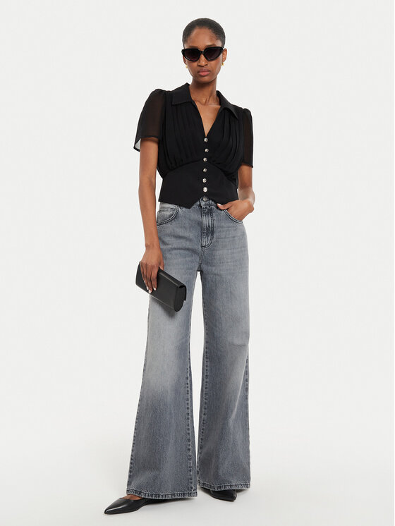Morgan Morgan Bluză 242-OPLIA Negru Regular Fit