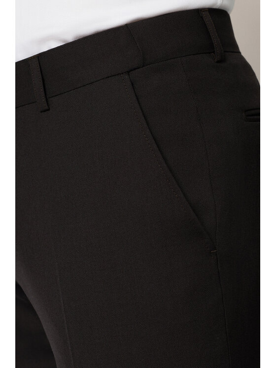 Lancerto Lancerto Garnitur Durham GA073225000004 Brązowy Slim Fit