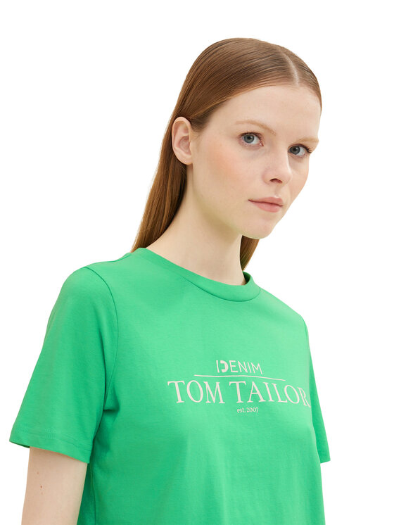 Tom Tailor Denim Tom Tailor Denim T-Shirt 1035362 Zielony