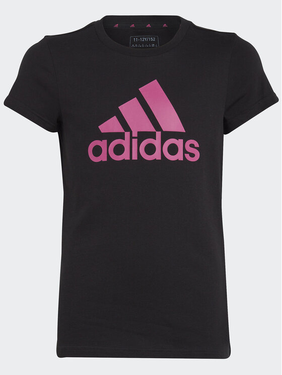 adidas T-krekls Essentials Big Logo Cotton T-Shirt IC6122 Melns Slim Fit