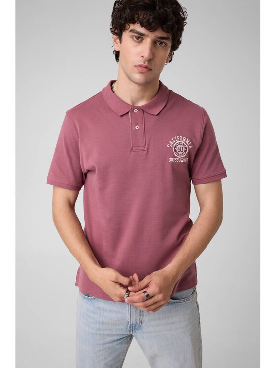 Guess Guess T-Shirt 183257 Czerwony Classic Fit