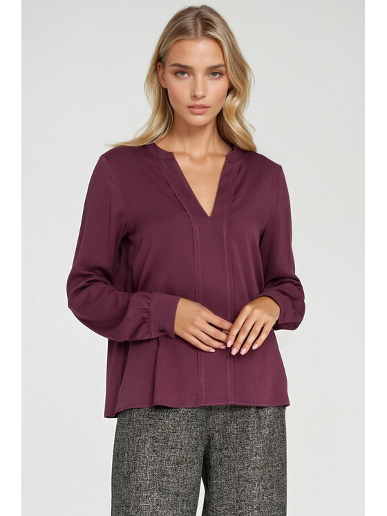 NIFE NIFE Halenka B196 Fialová Regular Fit